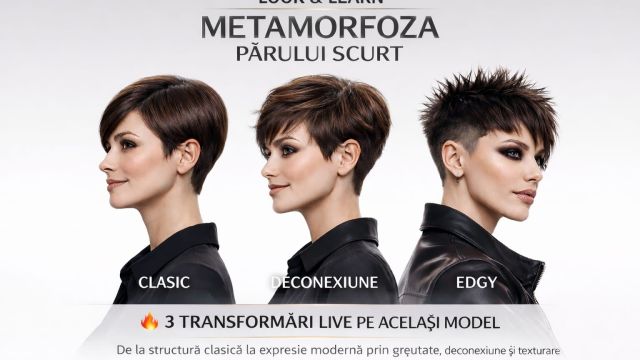 Metamorfoza parului scurt - Clasic & Edgy - 3 haircuts